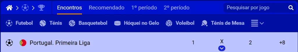Outros desportos disponíveis para apostas em Portugal